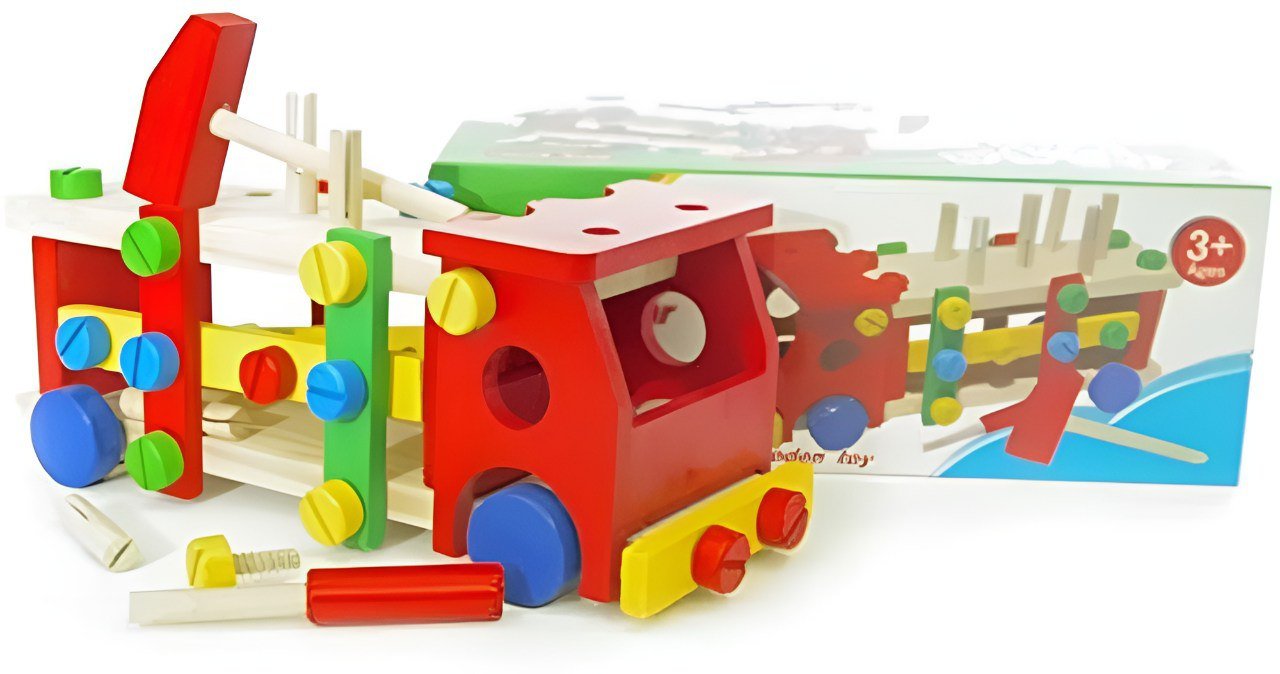 مطرقة و مركبة قابلة لإعادة التجميع 2 في 1 - KIDSBOX