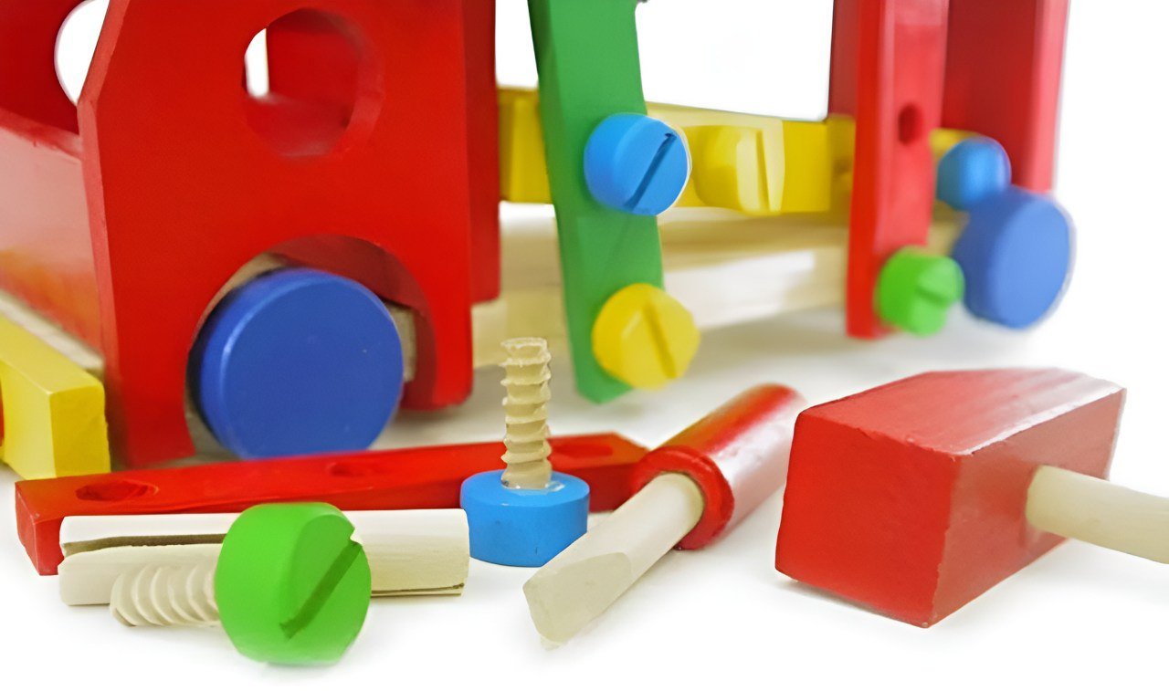 مطرقة و مركبة قابلة لإعادة التجميع 2 في 1 - KIDSBOX