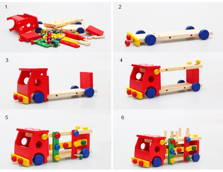 مطرقة و مركبة قابلة لإعادة التجميع 2 في 1 - KIDSBOX