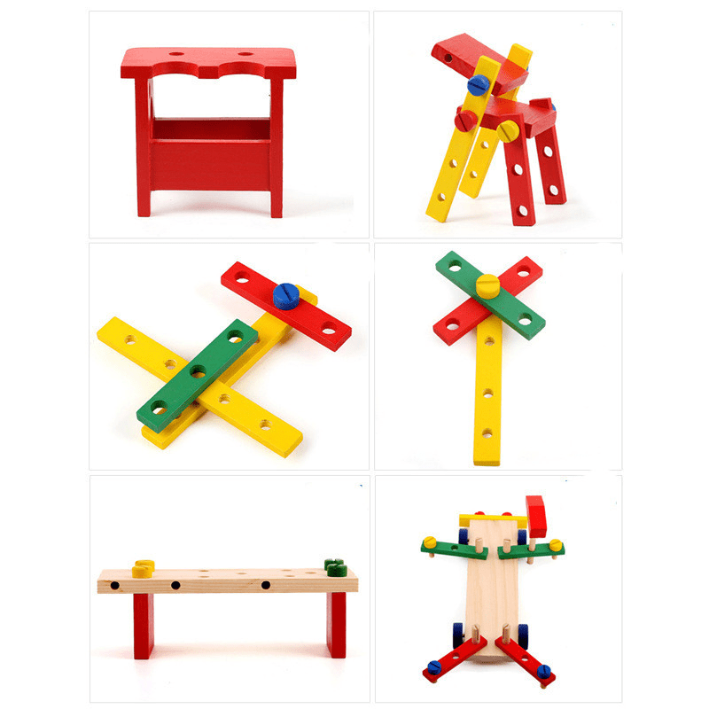 مطرقة و مركبة قابلة لإعادة التجميع 2 في 1 - KIDSBOX
