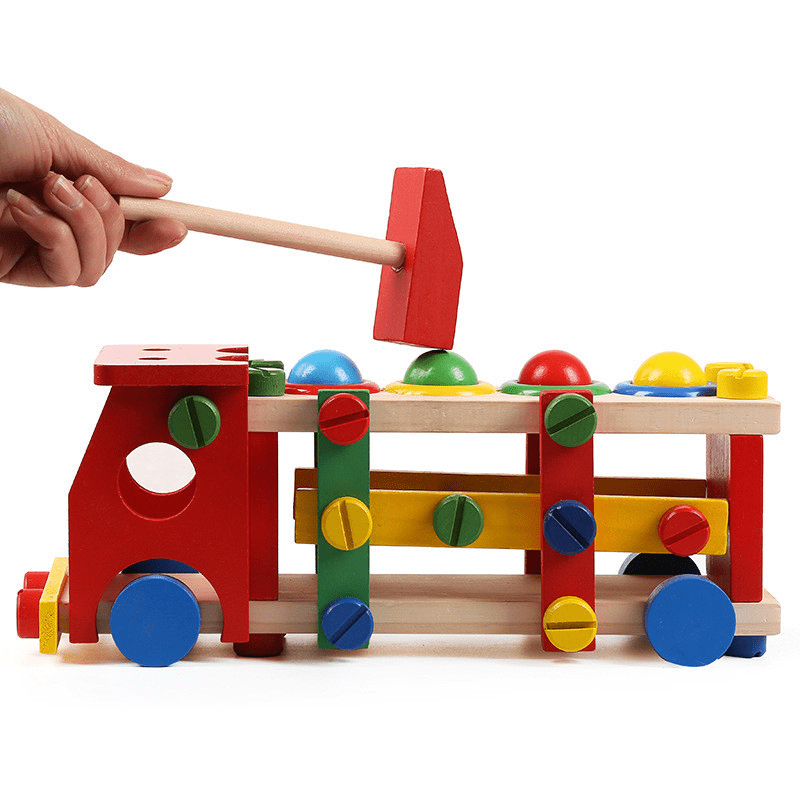 مطرقة و مركبة قابلة لإعادة التجميع 2 في 1 - KIDSBOX