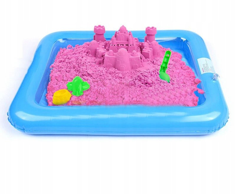 رمل سحري 1 كيلو +14 قطعة فرشة نفخ - KIDSBOX