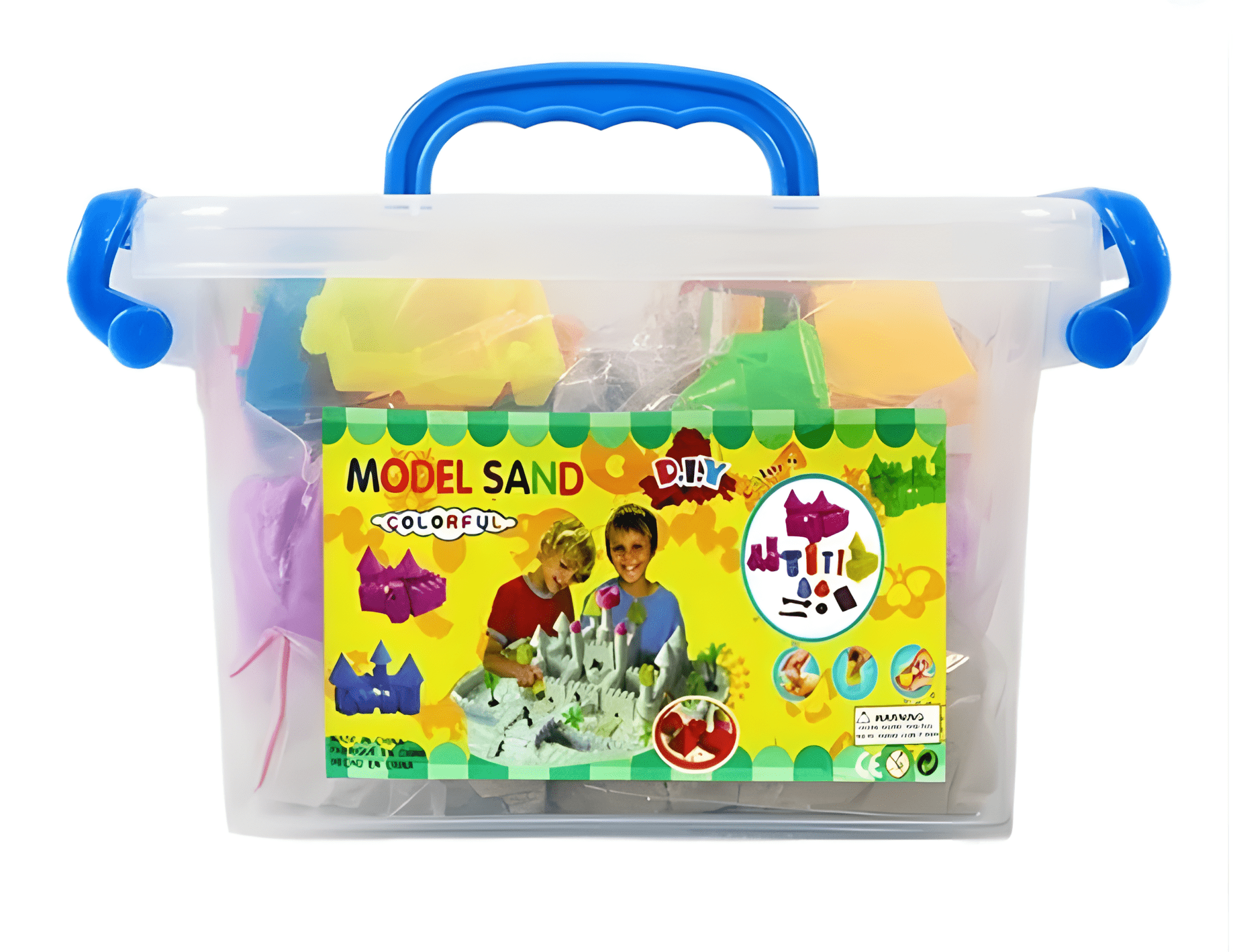 رمل سحري 1 كيلو +14 قطعة فرشة نفخ - KIDSBOX