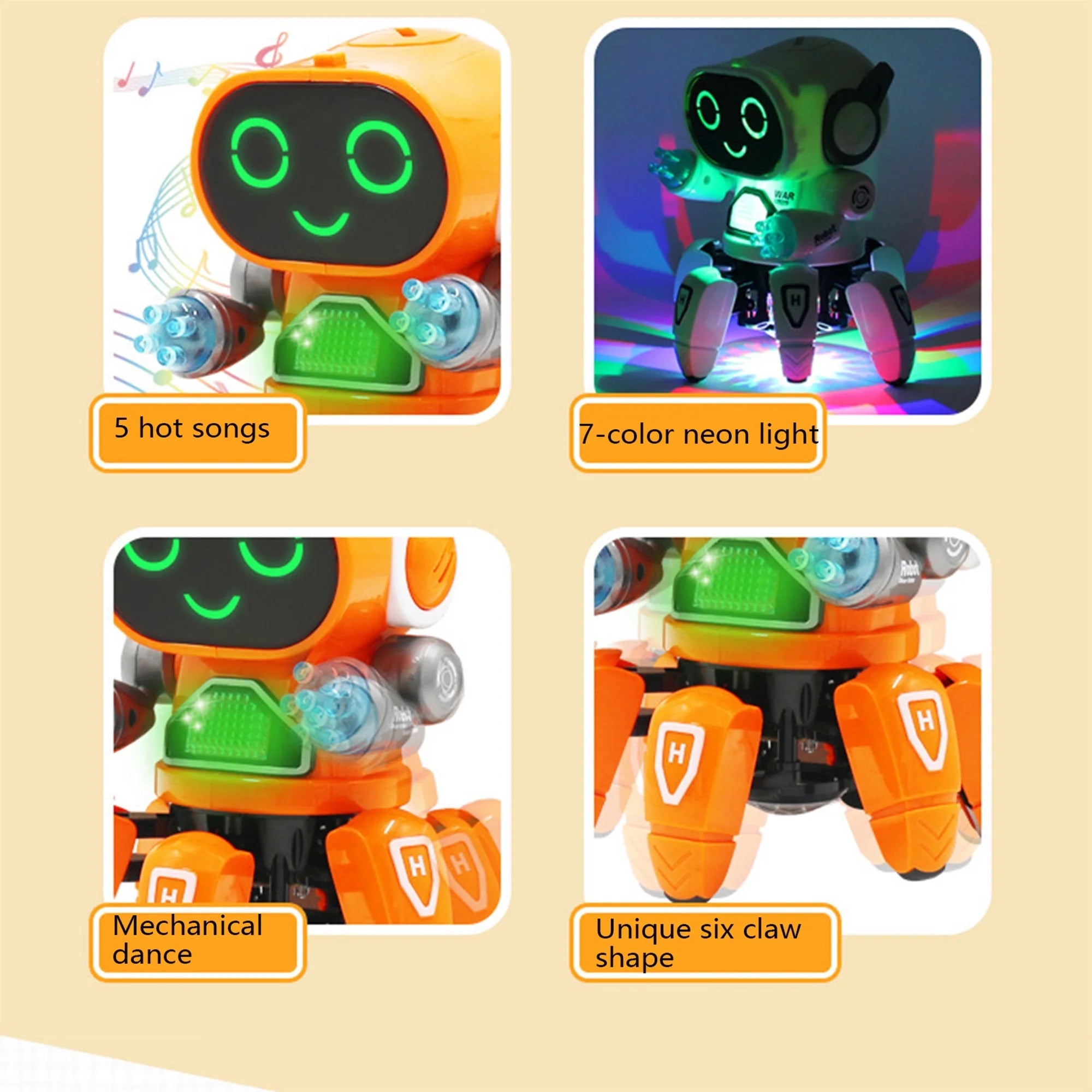 روبوت ذكي للرقص والغناء - أورنج - KIDSBOX