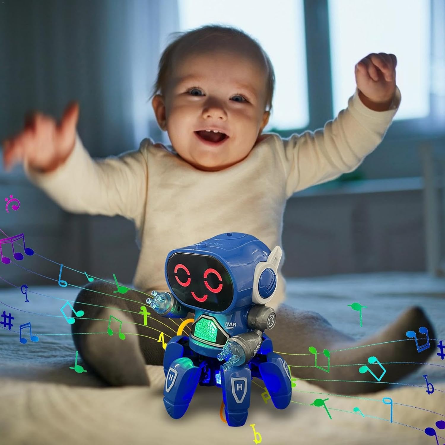 روبوت ذكي للرقص والغناء - أزرق - KIDSBOX