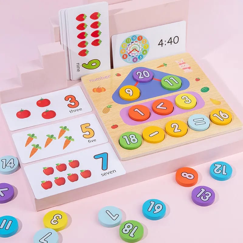 ساعة خشبية رقمية - KIDSBOX