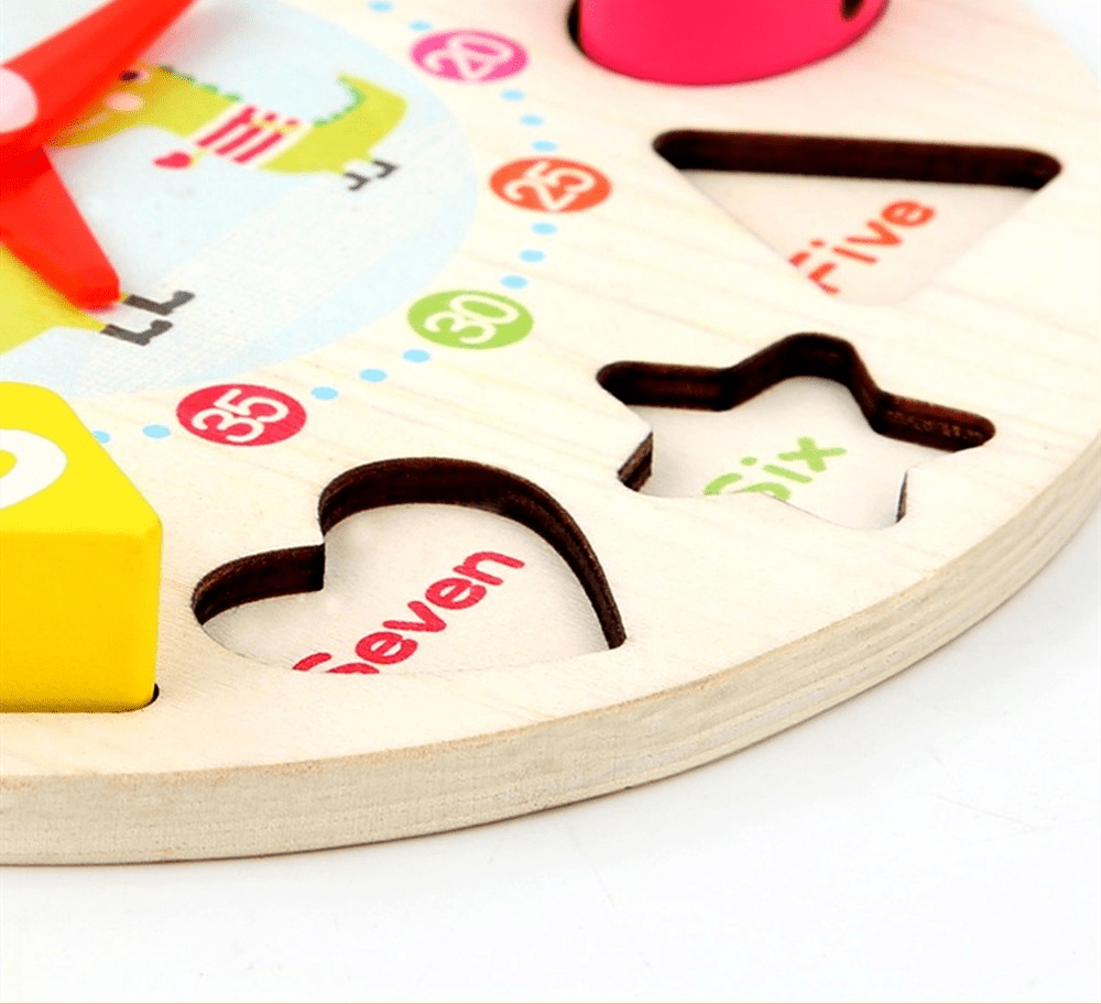 ساعة تعليمية خشب - KIDSBOX