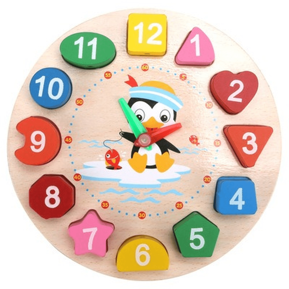 ساعة تعليمية خشب - KIDSBOX