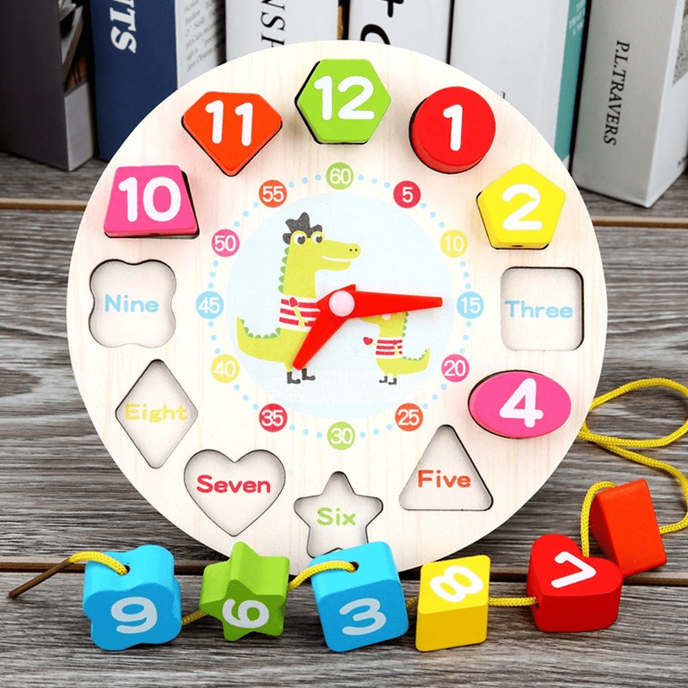 ساعة تعليمية خشب - KIDSBOX