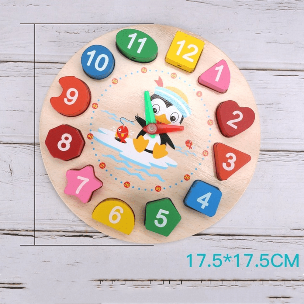 ساعة تعليمية خشب - KIDSBOX