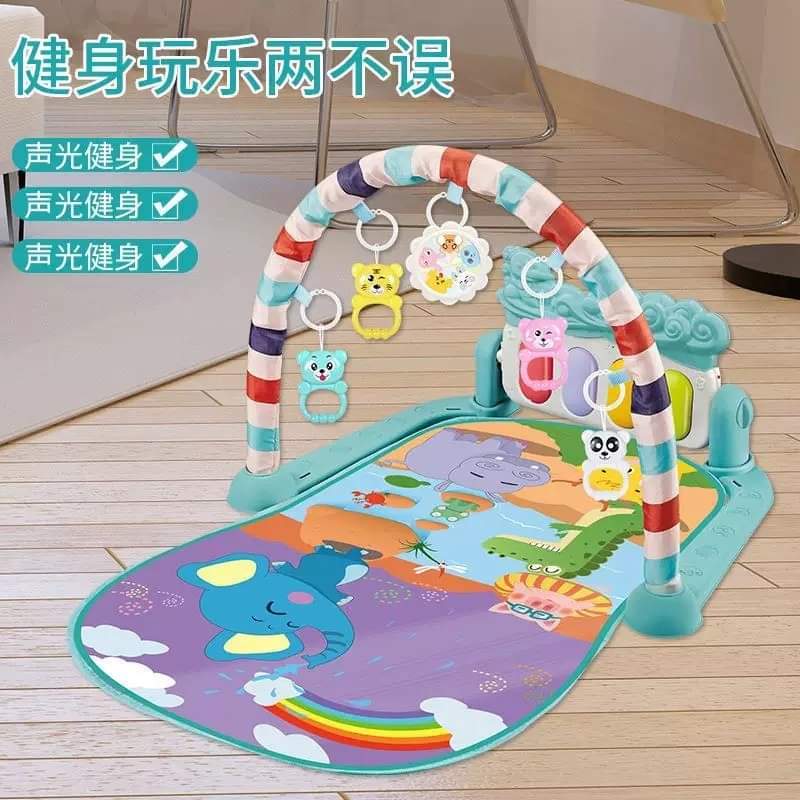 سجادة لعب موسيقية للأطفال لون أزرق - KIDSBOX