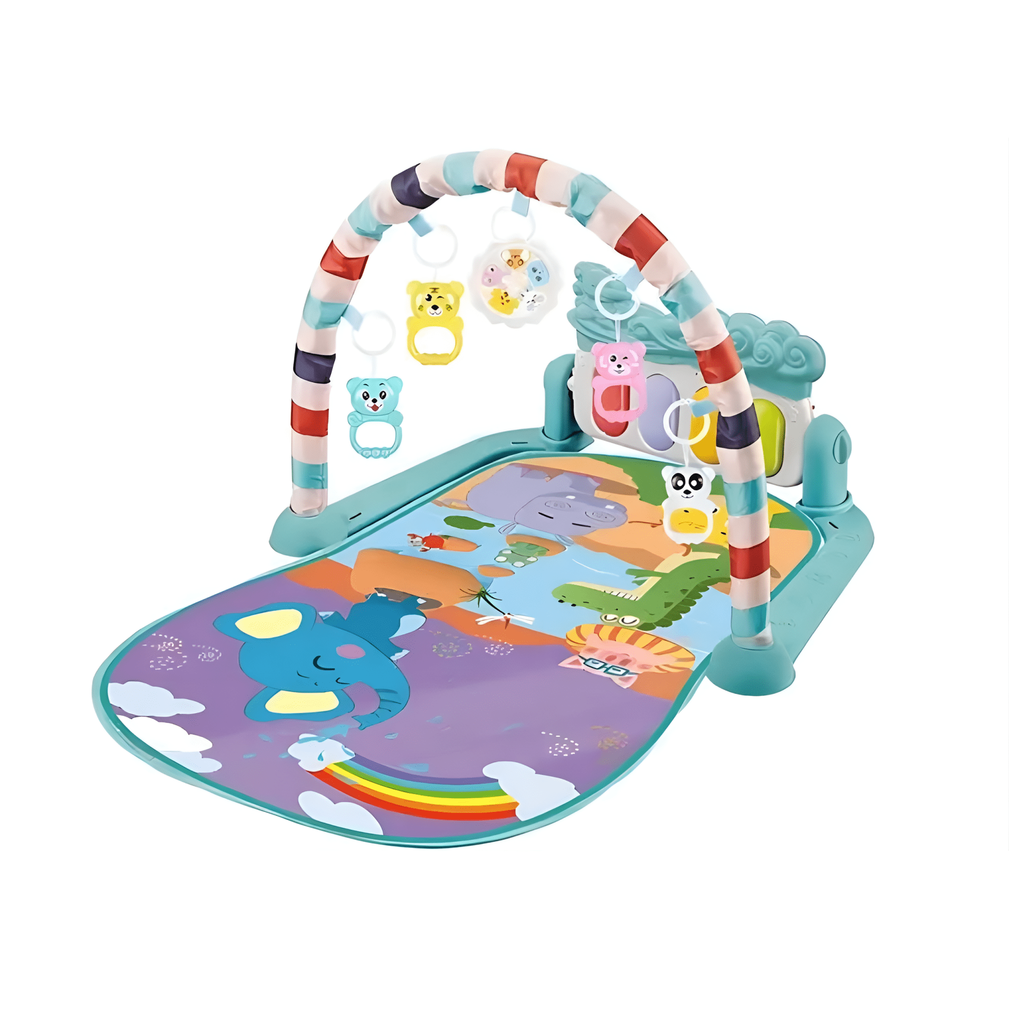 سجادة لعب موسيقية للأطفال لون أزرق - KIDSBOX