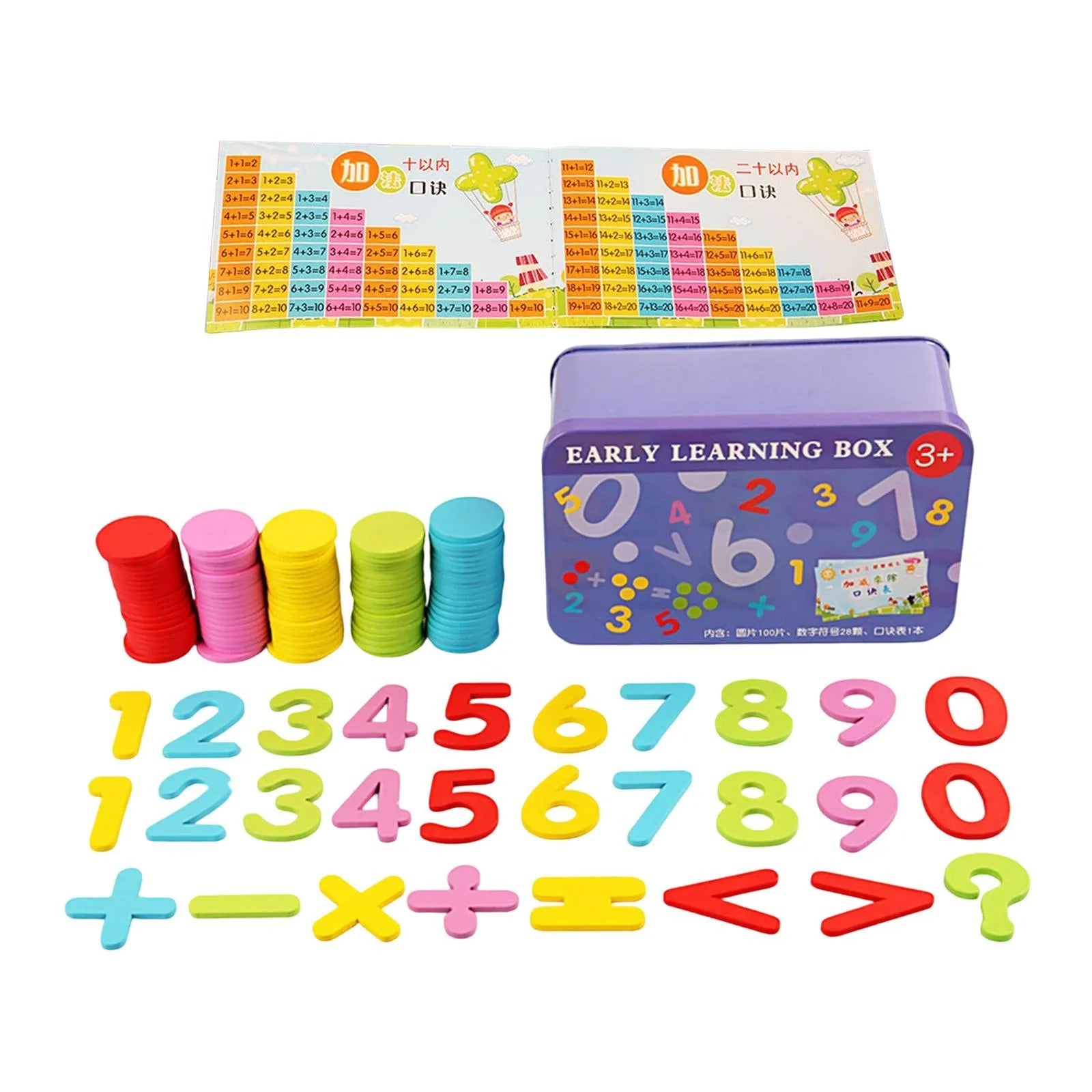 صندوق الارقام - خشب - KIDSBOX