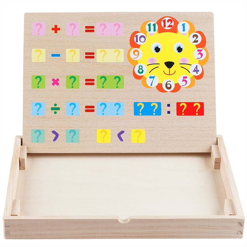 صندوق الرياضيات المغناطيسي - خشب - KIDSBOX