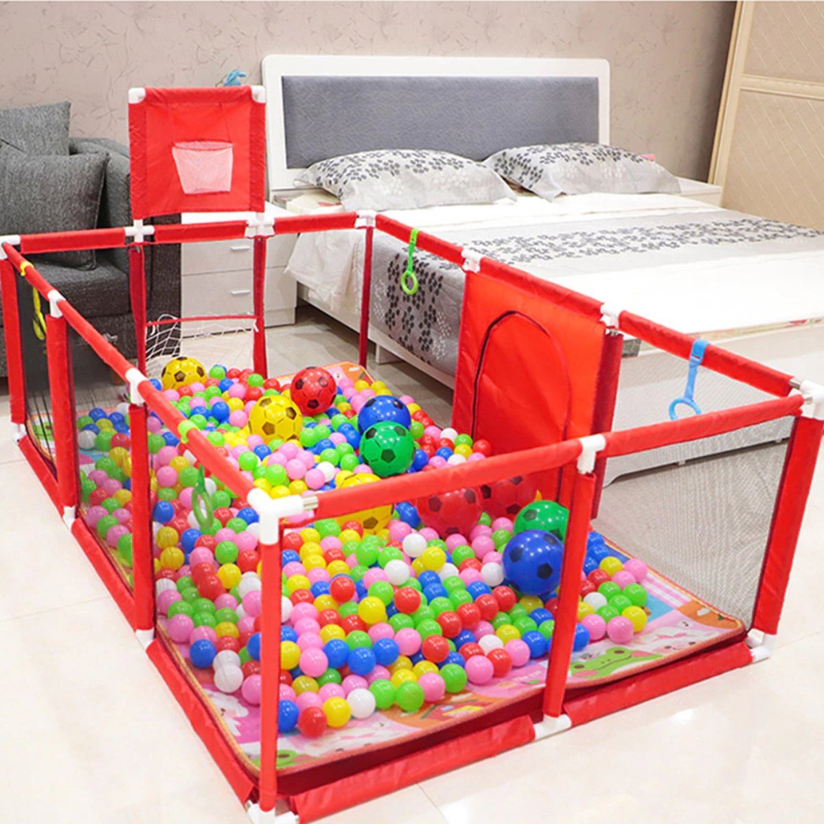 سياج لعب محمول للأطفال - KIDSBOX