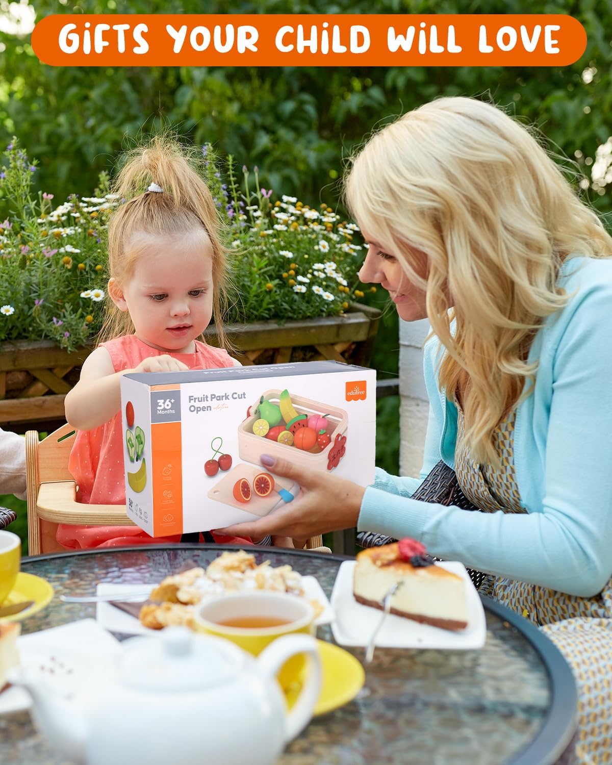 تقطيع فواكة خشبية مغناطيسية - KIDSBOX