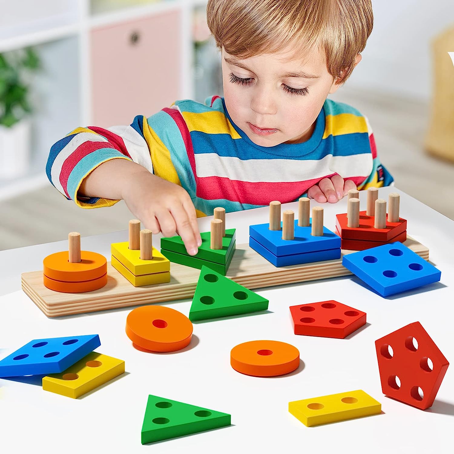 ترتيب الاشكال الهندسية - KIDSBOX