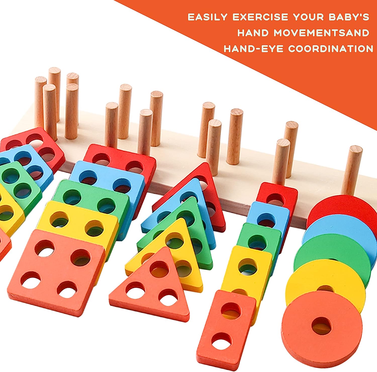 ترتيب اشكال هندسيه خماسى - KIDSBOX